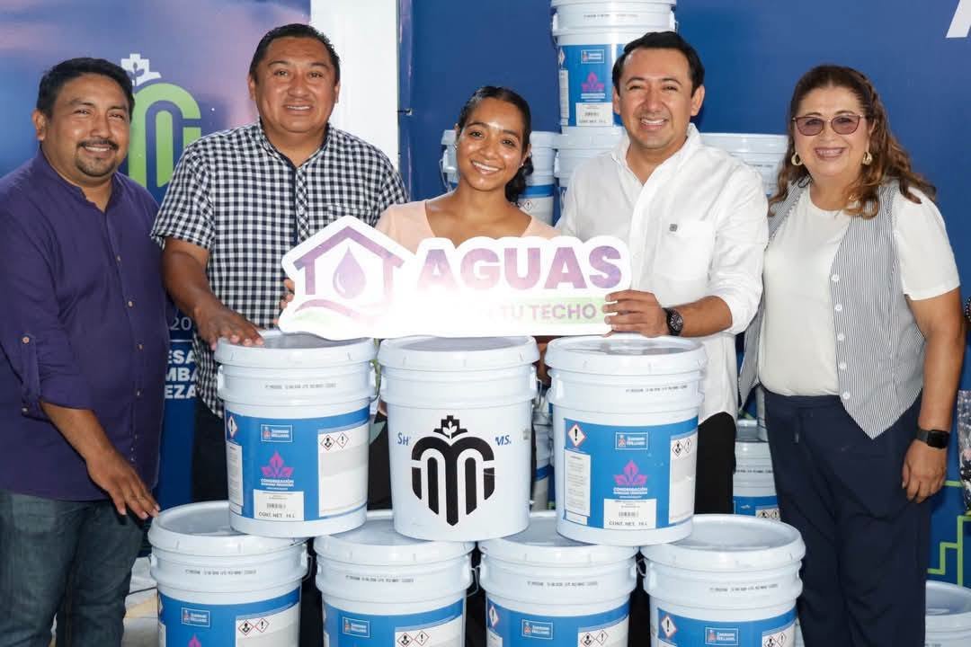 Cecilia Patrón impulsa subsidios en impermeabilizantes y pintura para viviendas en respaldo a la economía de familias meridanas.