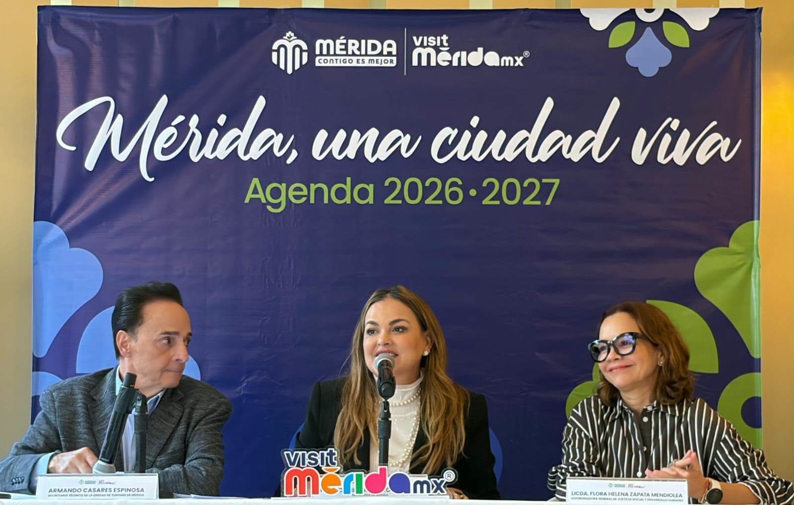 Presenta Cecilia Patrón agenda cultural de Mérida para el cierre de 2026.