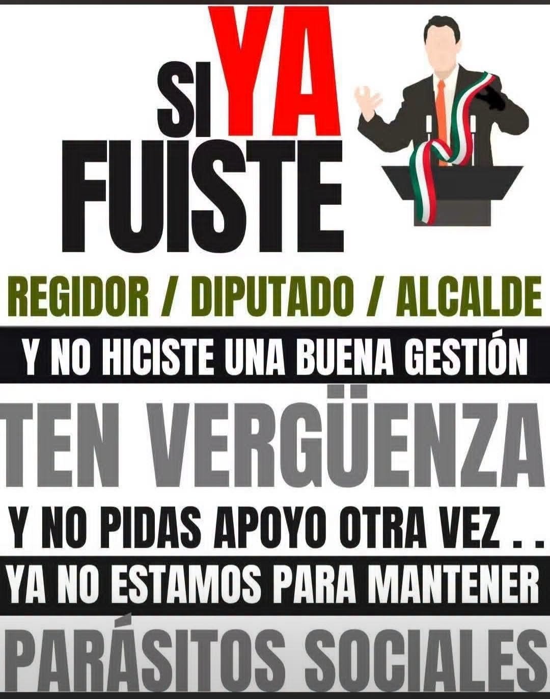 Los parásitos sociales que nunca quieren dejar el poder.