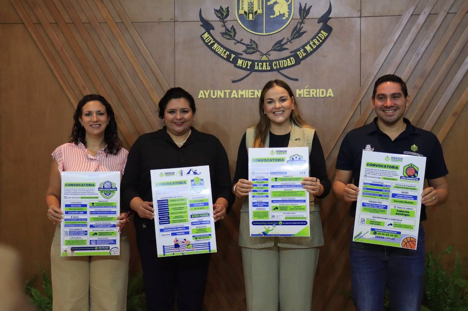 Presenta Cecilia Patrón las ligas deportivas municipales.