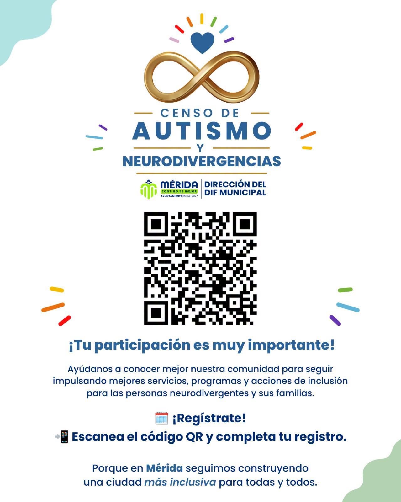 Censo Municipal busca identificar las necesidades de personas autistas y neurodivergentes en Mérida.