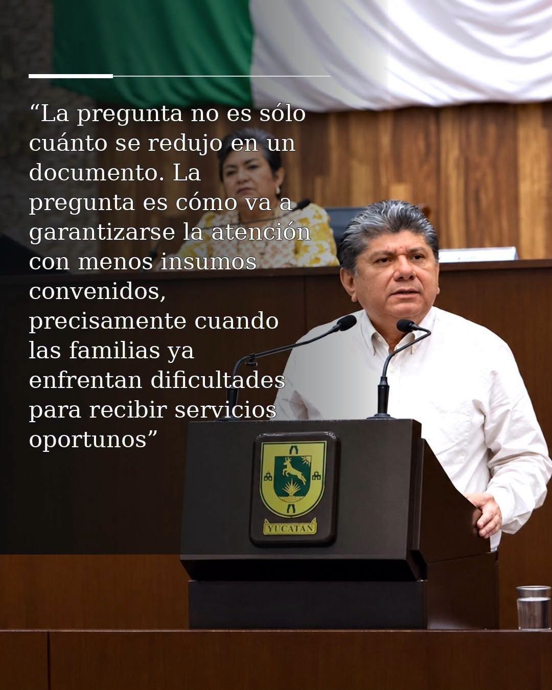 GASPAR QUINTAL EXIGE MAS RESPUESTAS AL RECORTE PRESUPUESTAL EN SALUD